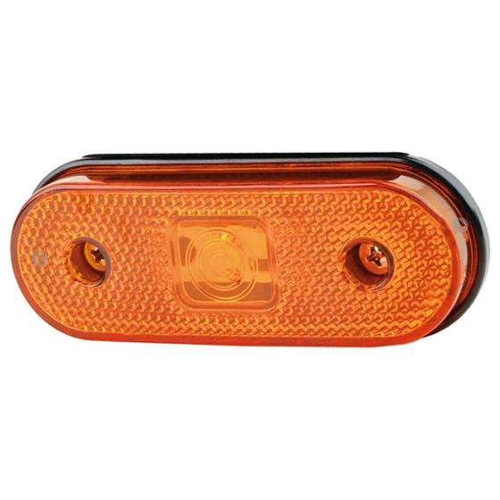 Imagem de Lanterna Lateral Led Amarela Para Carreta 12V / 24V Sem Suporte