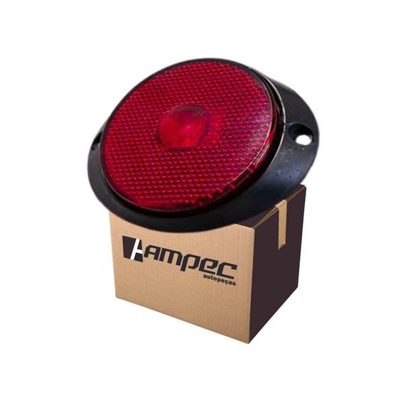 Imagem de Lanterna Lateral Led Carreta Suporte Frontal Vermelha
