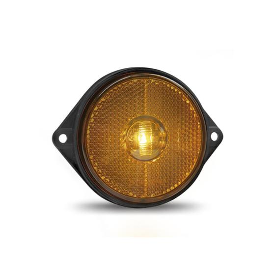 Imagem de Lanterna Lateral Led Oval  Acrilico 66mm c/ Conector AM
