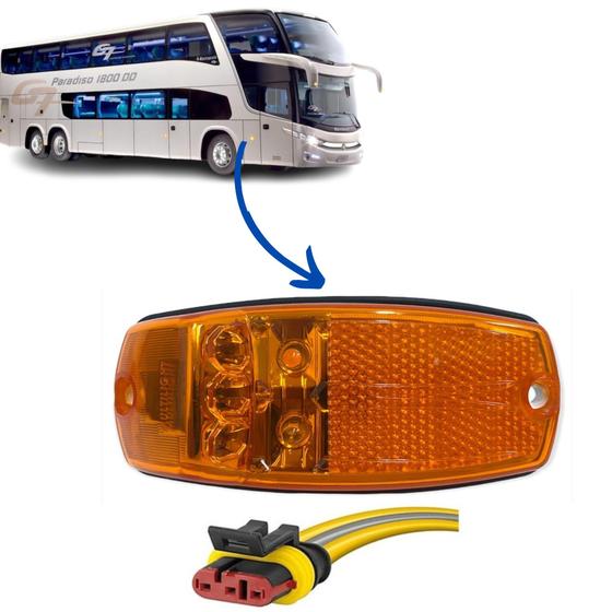 Imagem de Lanterna Lateral Onibus Marcopolo G7 / Volare/torino Led 24v