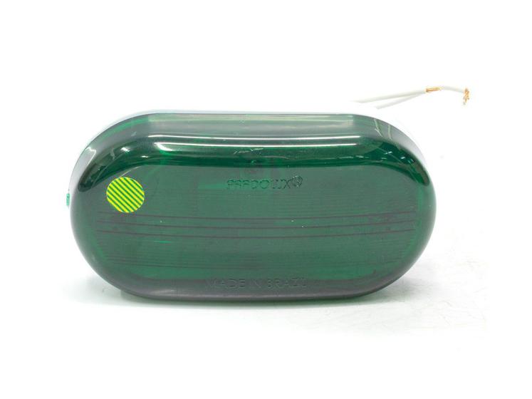 Imagem de Lanterna Lateral Oval Modelo Mercosul Verde - Pradolux - PL0904.00.32