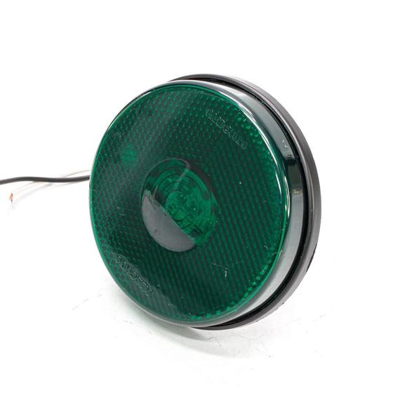 Imagem de Lanterna Lateral Universal Led Bivolt Verde Com Chicote Sem Suporte 2 Parafusos - PRADOLUX - PL0690.00.52