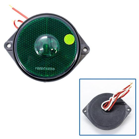 Imagem de Lanterna Lateral Universal Led Verde Bivolt Com Chicote - Pradolux
