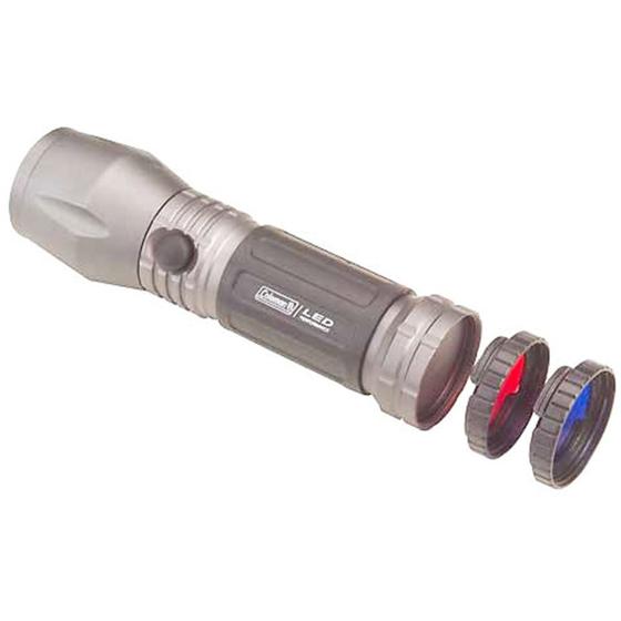 Lanterna Led Flashlight Com 3 Lentes Coloridas Coleman Lanterna Led Flashlight Com 3 Lentes Coloridas Coleman