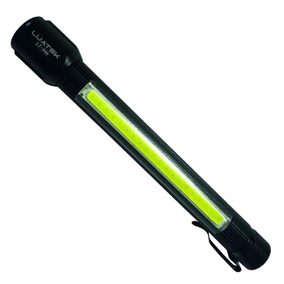 Imagem de Lanterna Led Luz Dupla Recarregável com Precilha Bastão Portátil