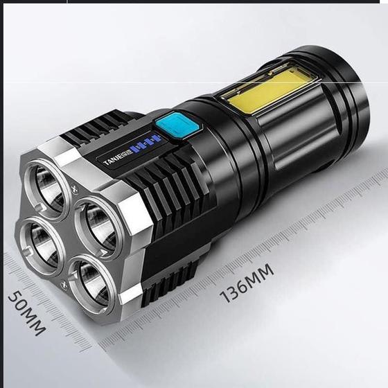 Imagem de Lanterna LED Recarregável USB Ultra LED 4 Modos