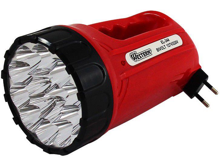 Lanterna LED Recarregável Western Menor preço em Lanterna LED Recarregável Western