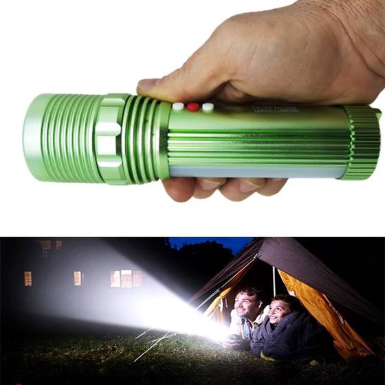 Imagem de Lanterna Led T6 de Iluminação de Emergência Segurança Recarregável 88000W Resistente  XM30412