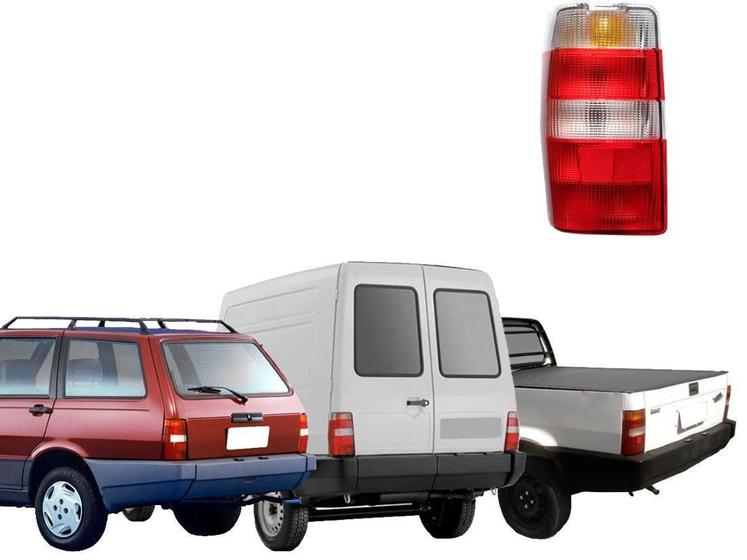 Imagem de Lanterna Lente Traseira Esquerda Lado Motorista Fiorino Furgão 1987 a 2012 Picape 1984 a 1996 Elba 1984 a 1996