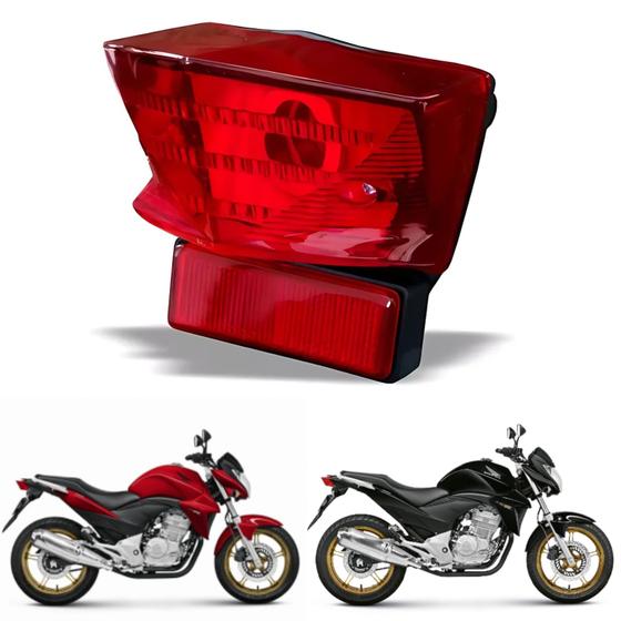 Imagem de Lanterna Lente Traseira Vermelho Honda Cb 300 R 2009 2010 2011 2012 2013 2014 2015