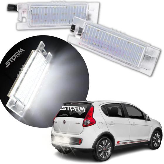 Imagem de Lanterna Luz de Placa Led Iluminação Branco Fiat Novo Palio 2001 a 2017 Par lâmpada Attractive Fire Celebration Way Essence Sporting Economy Itália