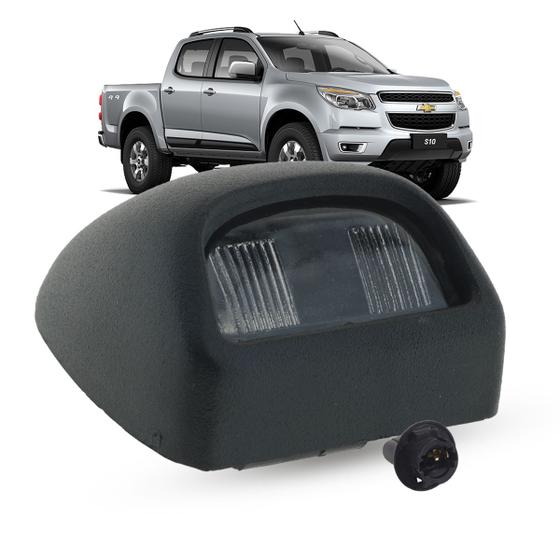 Imagem de Lanterna Luz de Placa + Soquete Chevrolet S10 2013 2014 2015 2016 2017 2018 2019 2020 2021