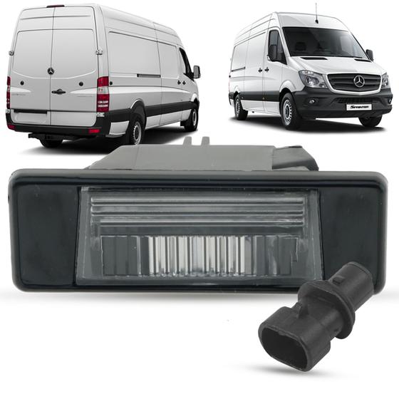 Imagem de Lanterna Luz de Placa + Soquete Mercedes Benz Sprinter 2012 2013 2014 2015 2016 2017 2018 2019