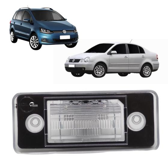 Imagem de Lanterna Luz De Placa Spacefox 2006 2007 Até 2014 Polo Sedan 2002 2003 2004 Até 2014