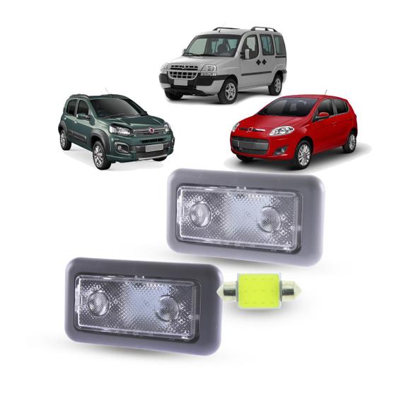 Imagem de Lanterna Luz de Teto Central + Led Fiat Palio Siena Weekend Strada Idea Punto Uno Vivace Ducato Teto Alto Doblo