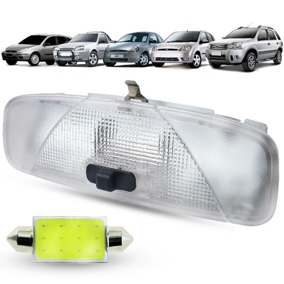 Imagem de Lanterna Luz de Teto + LED Ford Ka Fiesta Courier 2001 a 2013 Ecosport 2003 até 2012 Focus 2000 a 2007