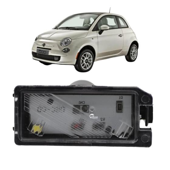 Imagem de Lanterna Luz Placa Fiat 500 2012 em diante Conector Redondo Com LED