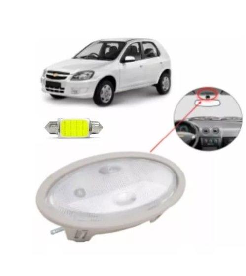 Imagem de Lanterna Luz Teto Com Lâmpada Led  Celta Prisma dsc1134 Envio Já