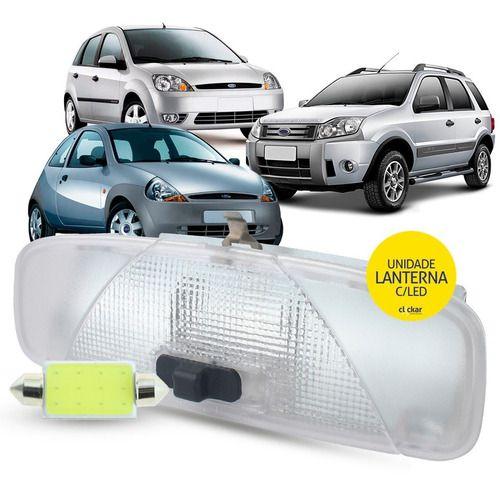 Imagem de Lanterna Luz Teto + LED Ford Ka Fiesta Courier 2001 a 2013 Ecosport 2003 até 2012 Focus 2000 a 2007