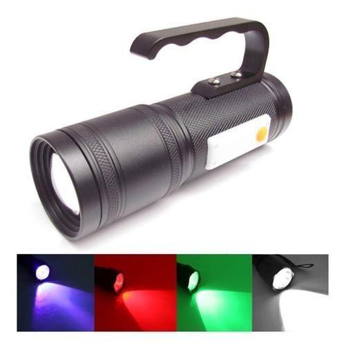 Imagem de Lanterna Multi-Colors Led Colorido Vermelho Verde Uv Branco