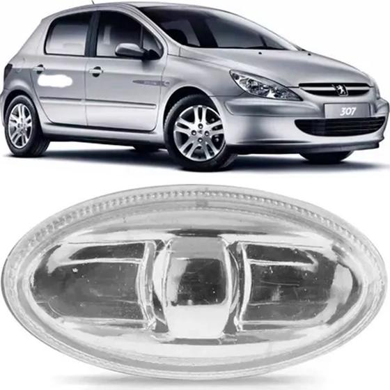 Imagem de Lanterna paralama pisca seta xsara picasso c3 peugeot 206 307 207 lisa transparente