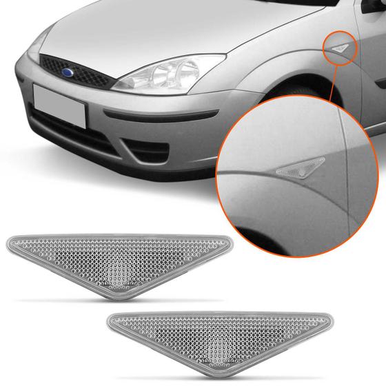 Lanterna Pisca Lateral Para-Lama Ford Focus Hatch Sedan 2000 a 2008 Mondeo 2002 a 2006 Cristal Menor preço em Lanterna Pisca Lateral Para-Lama Ford Focus Hatch Sedan 2000 a 2008 Mondeo 2002 a 2006 Cristal