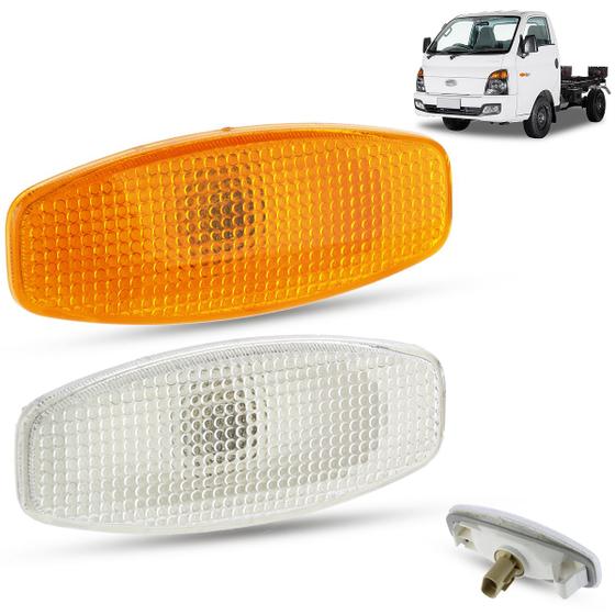 Imagem de Lanterna Pisca Seta Lateral + Soquete e Lâmpada Hyundai HR Todas 06 07 08 09 2010 11 12 13 14 15 16 17 18 19 20 21 22