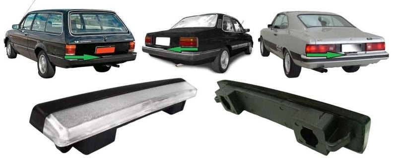 Imagem de Lanterna Placa Chevette Marajo 1983 a 1993 Opala 1980 a 1990