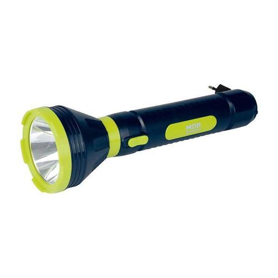 Imagem de Lanterna Recarregável Mor LED, Bivolt, 250 Lumens, Azul Marinho - MOR LIFE