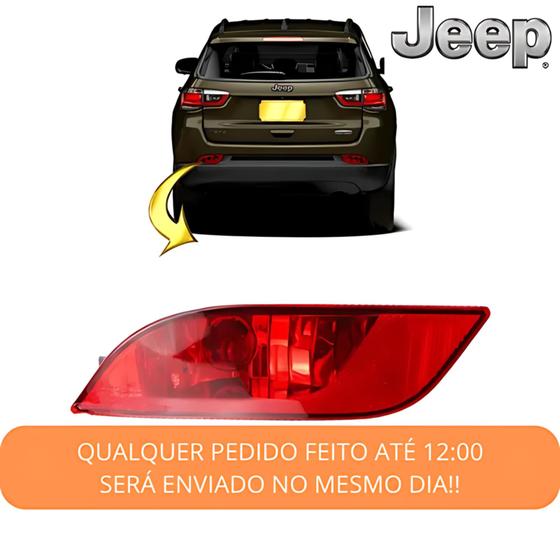 Imagem de Lanterna Refletor Parachoque Jeep Compass 2017 2018 2019 2020 2021 2022