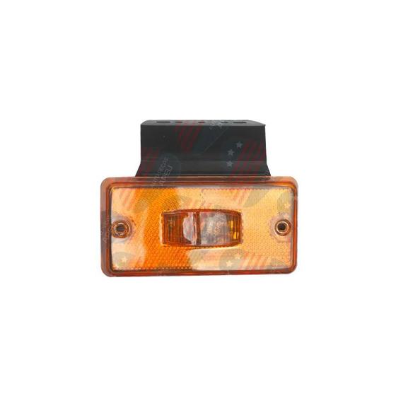 Imagem de Lanterna retangular refletiva universal - facchini - com haste/ soquete/ amarelo - pl06061901