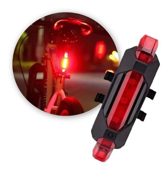 Lanterna Sinalizador Traseiro Led 4 Modos Segurança Para Bike Bicicleta Menor preço em Lanterna Sinalizador Traseiro Led 4 Modos Segurança Para Bike Bicicleta