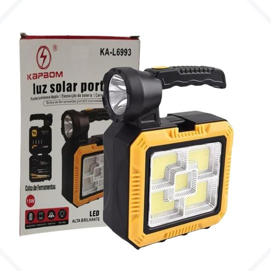 Imagem de Lanterna Solar com Power Bank e Ferramentas - KA-L6993