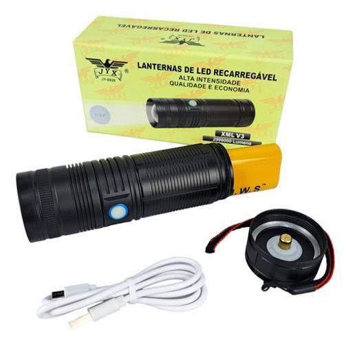 Imagem de Lanterna Tática Led Cree V3 Longo Alcance 800 Metros Jws Usb