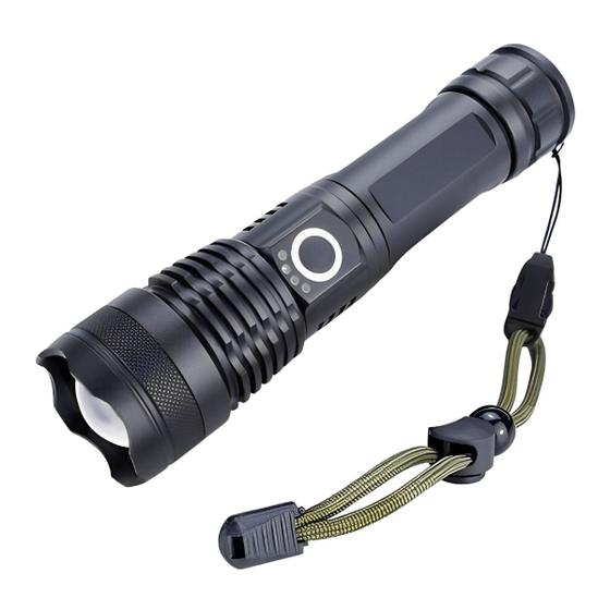 Imagem de Lanterna Tática Militar  LED P90 Ultra Potente Recarregável