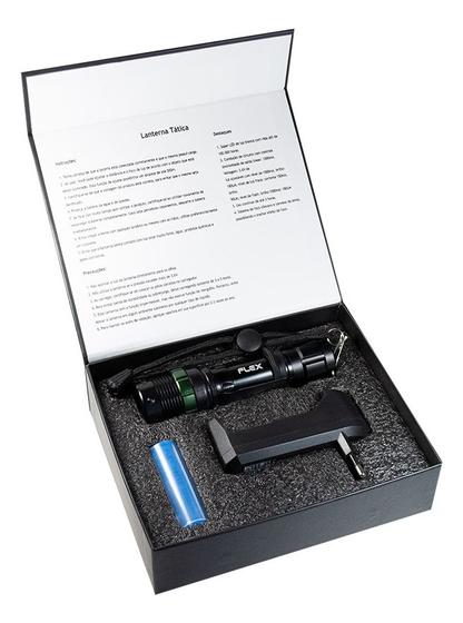 Imagem de Lanterna Tática Recarregável 2000 Lumens 800w Com Bateria e Carregador