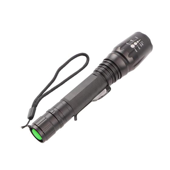 Imagem de Lanterna Tática Recarregável bateria 18650 LED Zoom