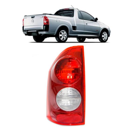 Imagem de Lanterna traseira Chevrolet Montana 2003 a 2010 Rubi/Cristal