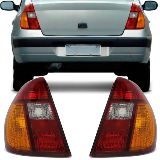 Lanterna Traseira Clio Sedan 2000 2001 2002 2003 2004 Cristal Tricolor Menor preço em Lanterna Traseira Clio Sedan 2000 2001 2002 2003 2004 Cristal Tricolor