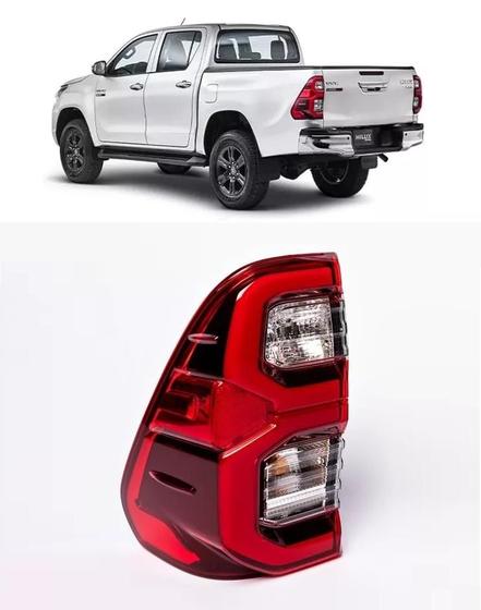 Imagem de Lanterna Traseira Com LED Hilux 2021 2022 2023 Esquerdo