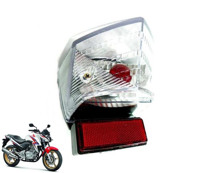 Imagem de Lanterna Traseira Completa Com Lâmpada Lente Cristal Cb 300 Cb300r Cb 300r