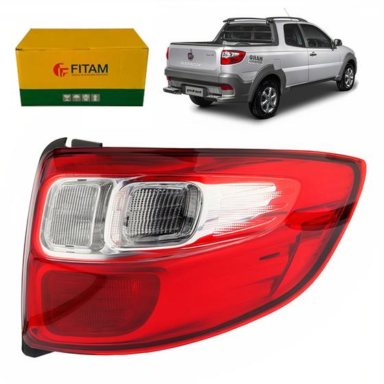 Lanterna Traseira Fiat Strada 2014 2015 2016 2017 2018 2019 LD ORIGINAL ...