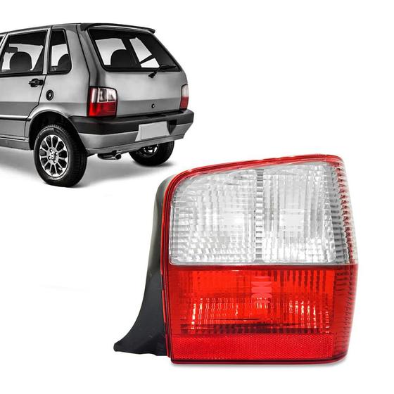 Imagem de Lanterna traseira Fiat Uno 2004 a 2010 Rubi/Cristal