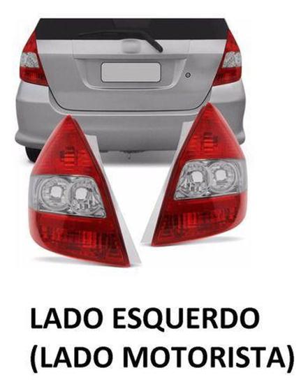 Imagem de Lanterna Traseira FIT 2003 2004 05 06 07 2008 Bicolor Cristal Lado Esquerdo - NAO DEFINIDA