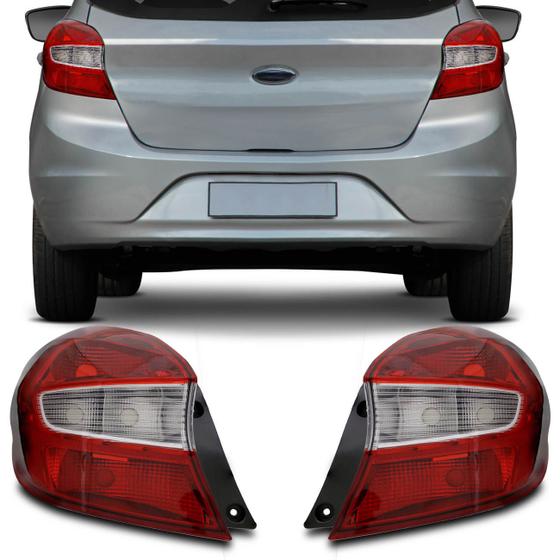Lanterna Traseira Ford Ka Hatch 2015 2016 2017 Bicolor Menor preço em Lanterna Traseira Ford Ka Hatch 2015 2016 2017 Bicolor