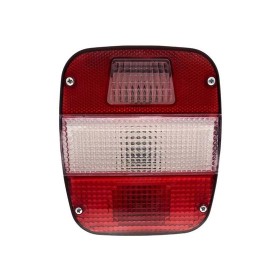 Imagem de Lanterna Traseira LED 24V Ford Volks Marmitão Cristal Lado Esquerdo Com Vigia Branco Lantersul