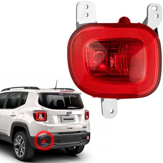 Imagem de Lanterna Traseira Parachoque Jeep Renegade Luz de Neblina Luz de Ré Original Fitam