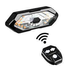 Lanterna traseira pisca para bicicleta com seta, som e controle wireless fy-1820 Menor preço em Lanterna traseira pisca para bicicleta com seta, som e controle wireless fy-1820