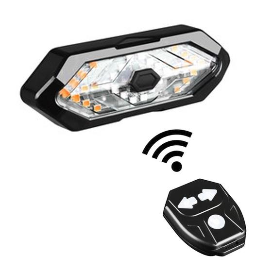 Imagem de Lanterna Traseira Pisca para Bicicleta com Seta, Som e Controle Wireless Fy-1820
