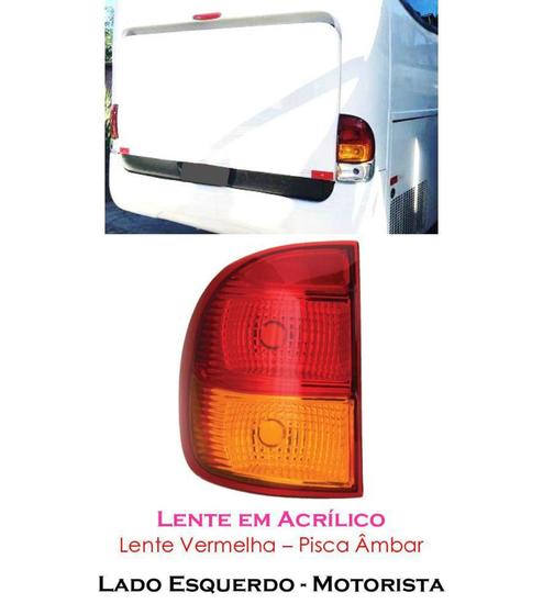 Imagem de Lanterna Traseira Posição/Freio/Direcional  - Lado Esquerdo - Ônibus Marcopolo G6 - Silo